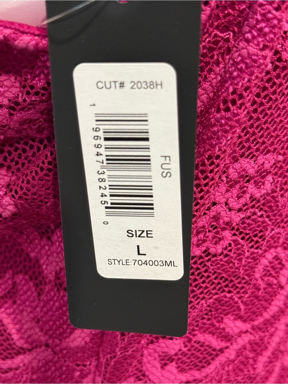 bebe Fuchsia Lace Scoop Neck Maxi Dress - Picture 5 of 7